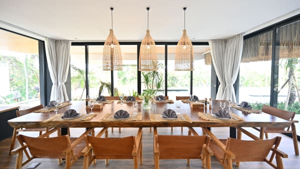 Elite Havens - Villa Nica Bali Indonesia - Cosy dining by the pool deck